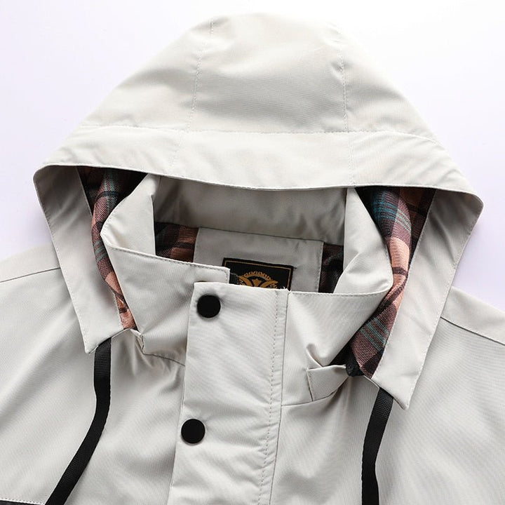 Waterproof Titanium Jacket - Aiden-White-XS-Nora Luxe