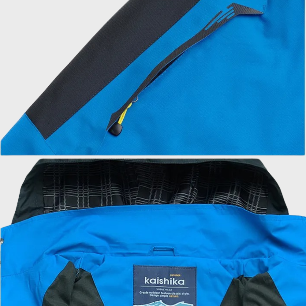 Waterproof Wind Jacket for Men - StormGuard-Blue-L-Nora Luxe