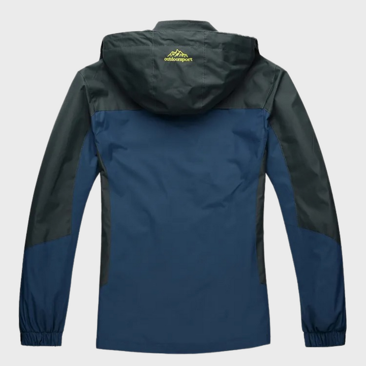 Waterproof Wind Jacket for Men - StormGuard-Blue-L-Nora Luxe