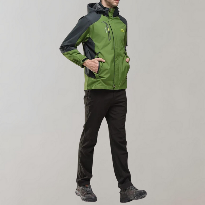 Waterproof Wind Jacket for Men - StormGuard-Blue-L-Nora Luxe