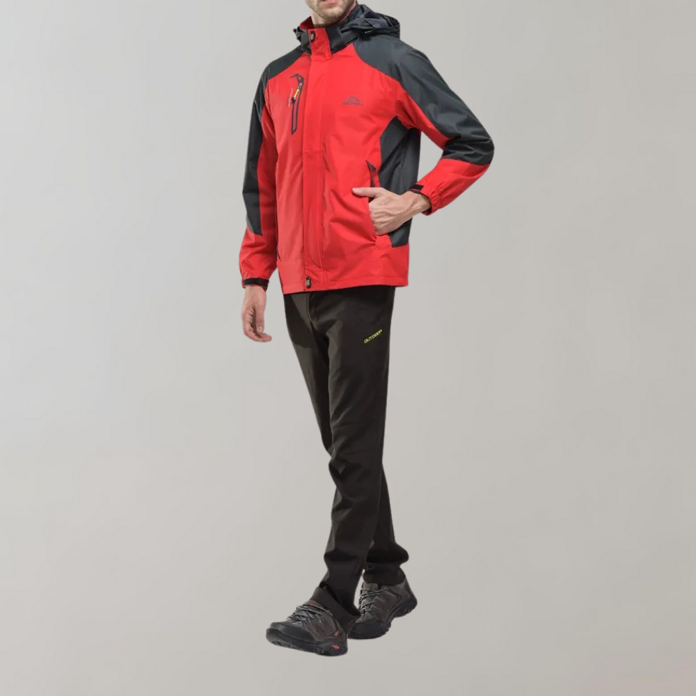 Waterproof Wind Jacket for Men - StormGuard-Blue-L-Nora Luxe