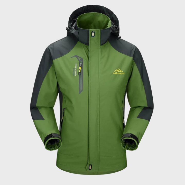 Waterproof Windbreaker for Men - Zephyr-Olive green-L-Nora Luxe