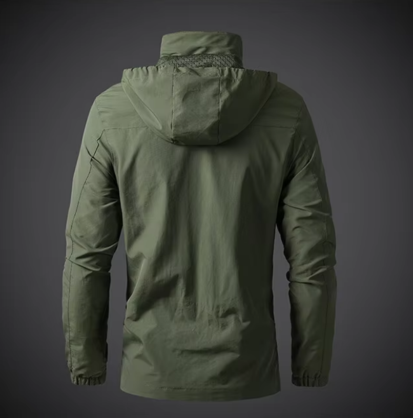 Waterproof & Windproof Men's Jacket – Arvid-Black-S-Nora Luxe