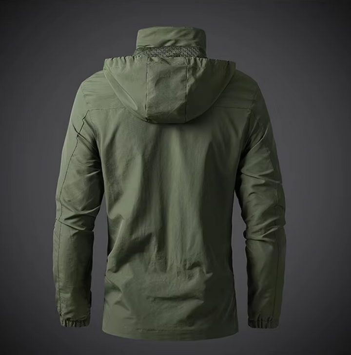 Waterproof & Windproof Men's Jacket – Arvid-Black-S-Nora Luxe