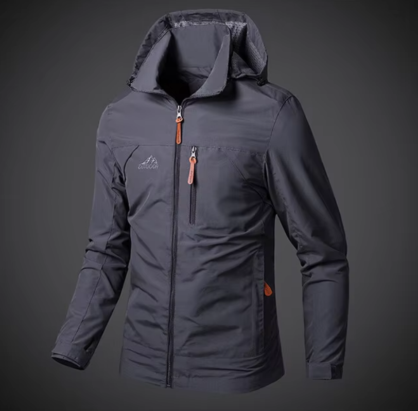 Waterproof & Windproof Men's Jacket – Arvid-Black-S-Nora Luxe