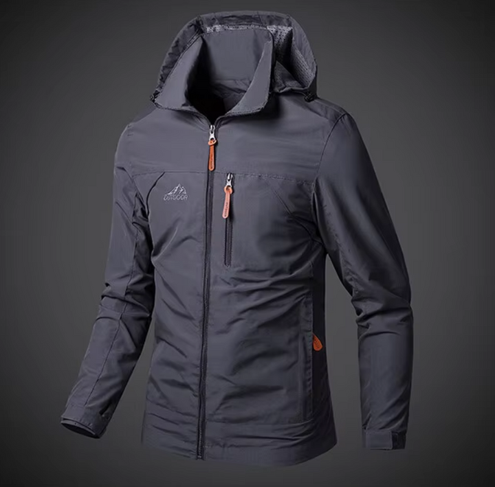 Waterproof & Windproof Men's Jacket – Arvid-Black-S-Nora Luxe