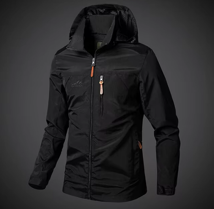 Waterproof & Windproof Men's Jacket – Arvid-Black-S-Nora Luxe