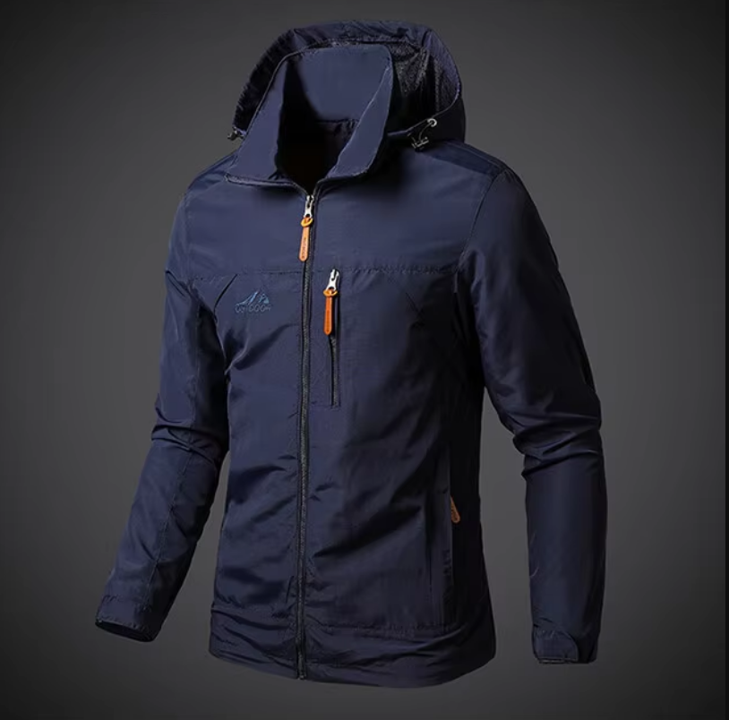 Waterproof & Windproof Men's Jacket – Arvid-Black-S-Nora Luxe