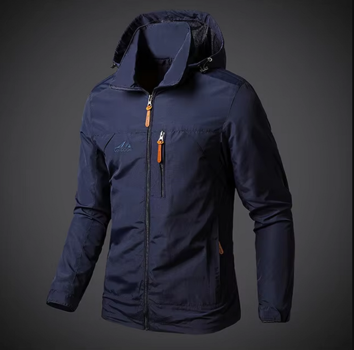Waterproof & Windproof Men's Jacket – Arvid-Black-S-Nora Luxe