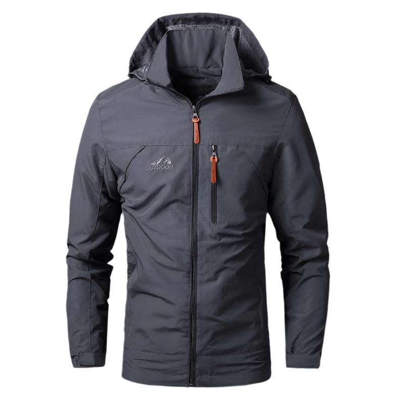 Waterproof & Windproof Men's Jacket – Arvid-Gray-S-Nora Luxe