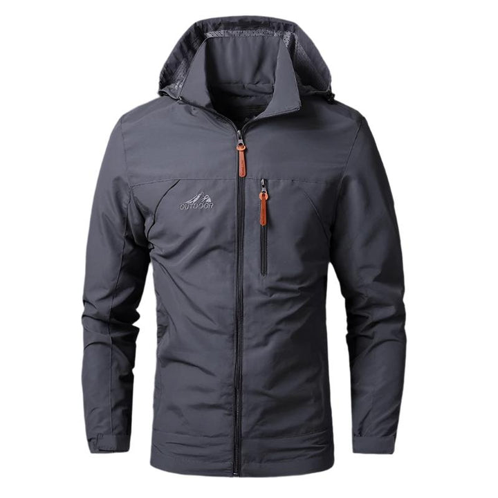 Waterproof & Windproof Men's Jacket – Arvid-Gray-S-Nora Luxe