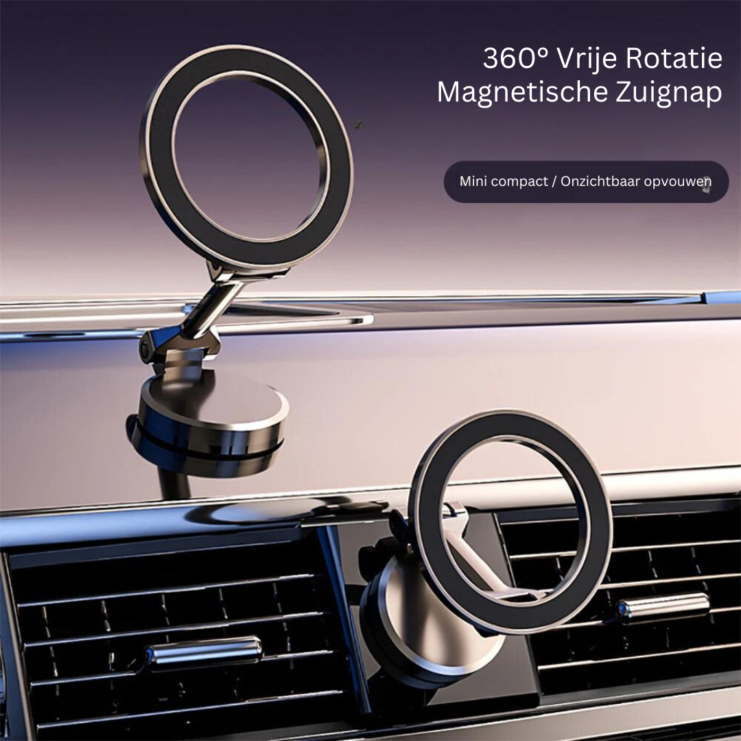 Magnetic phone holder with metal base – GripMount (1+1 FREE)