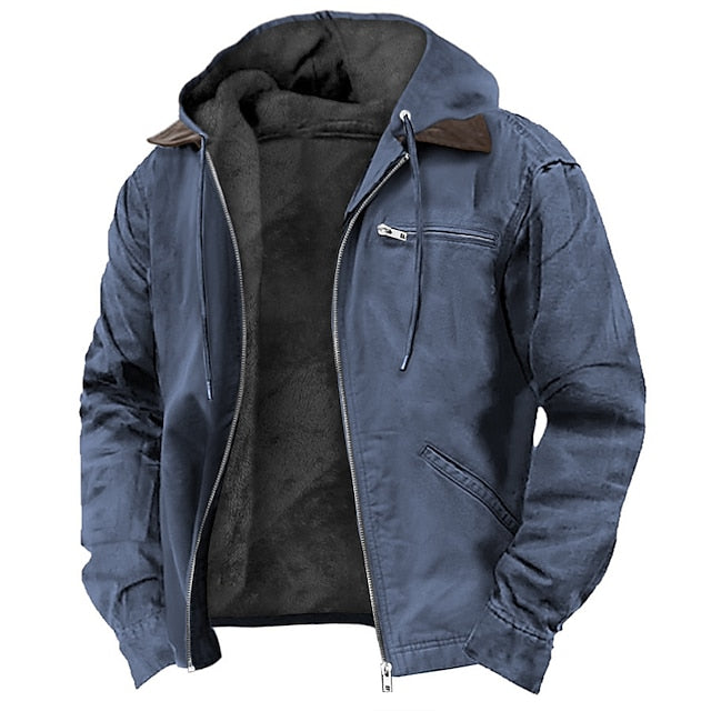 Windproof Outdoor Jacket with Warm Lining – Stormlock-Blue-2XS-The Livary
