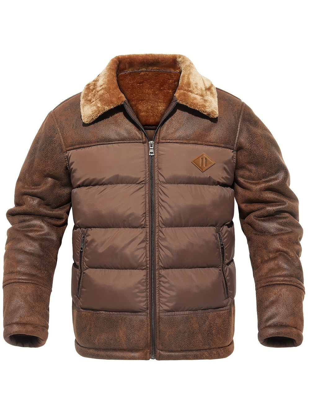 Winter Warm Fleece Jacket for Men - Jasper-Black-S-Nora Luxe