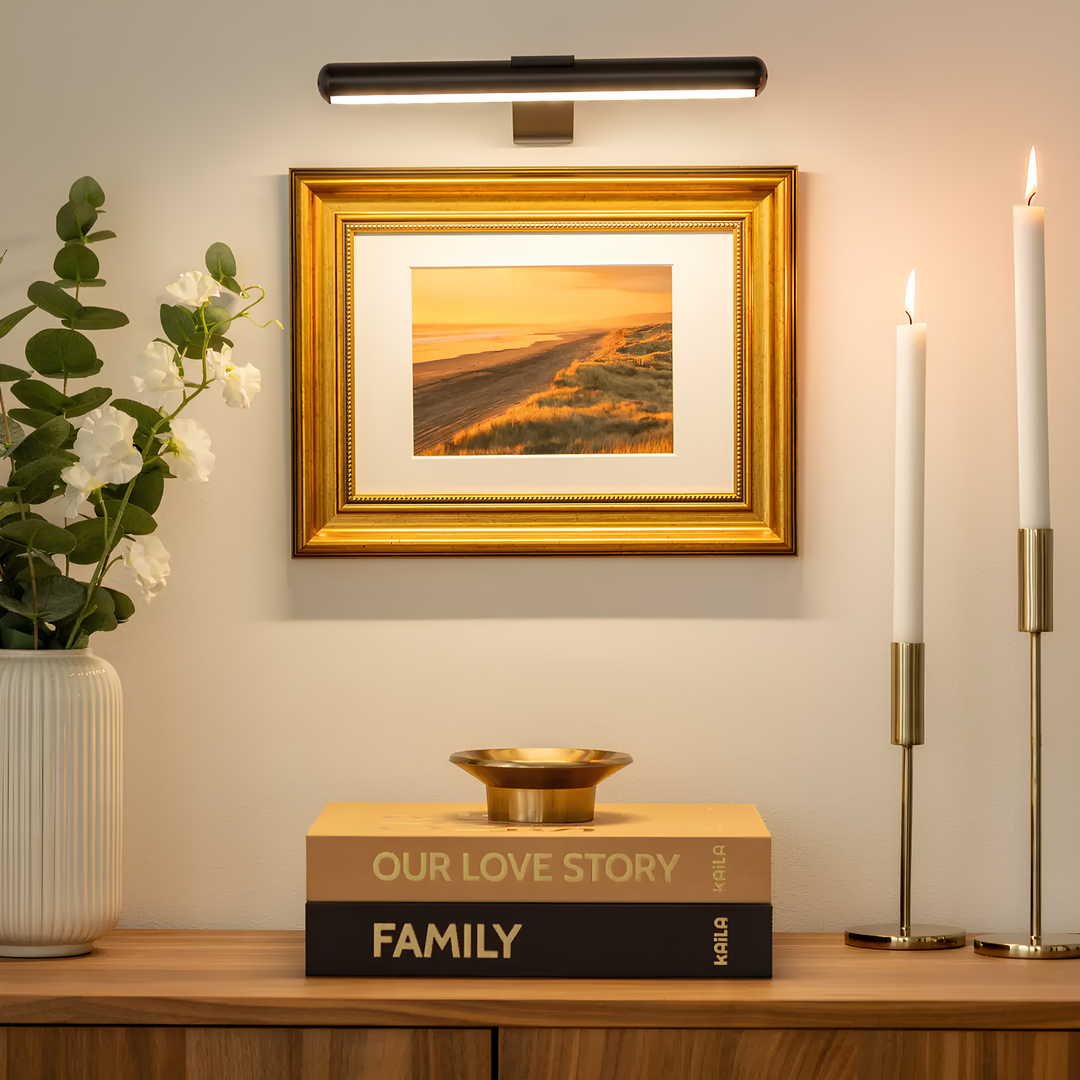 Wireless Art Lighting - LumeArt-Black-Nora Luxe