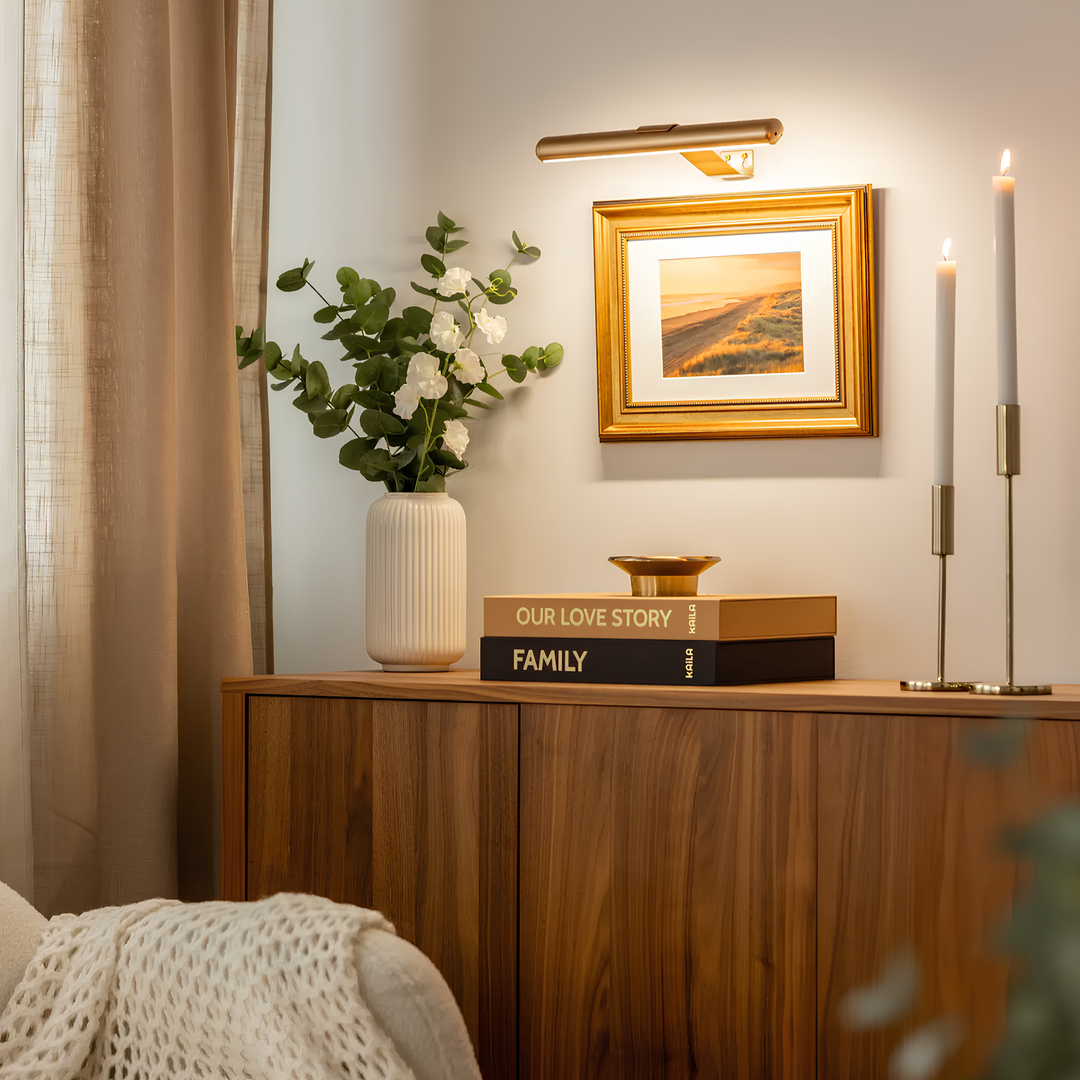 Wireless Art Lighting - LumeArt-Gold-Nora Luxe