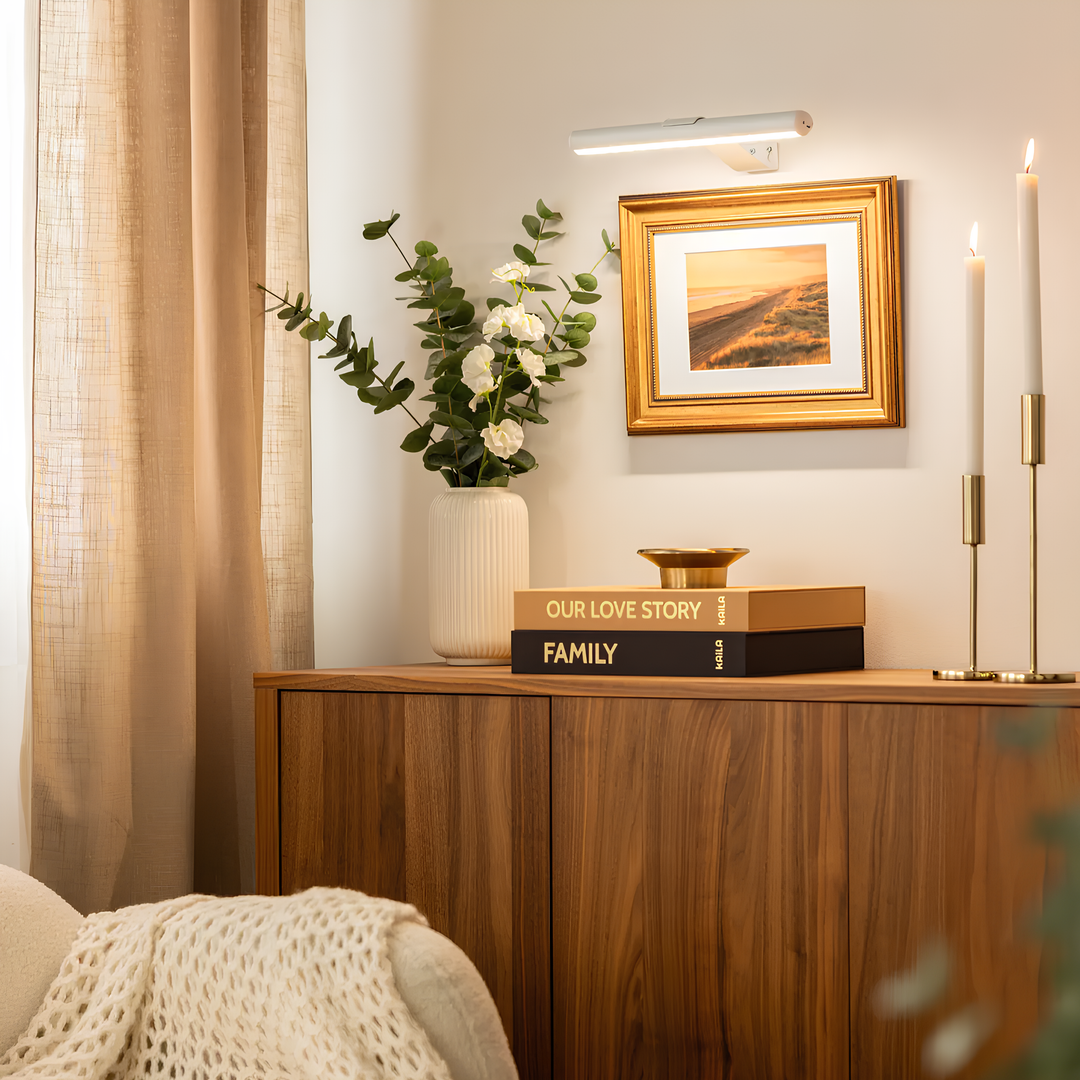 Wireless Art Lighting - LumeArt-White-Nora Luxe