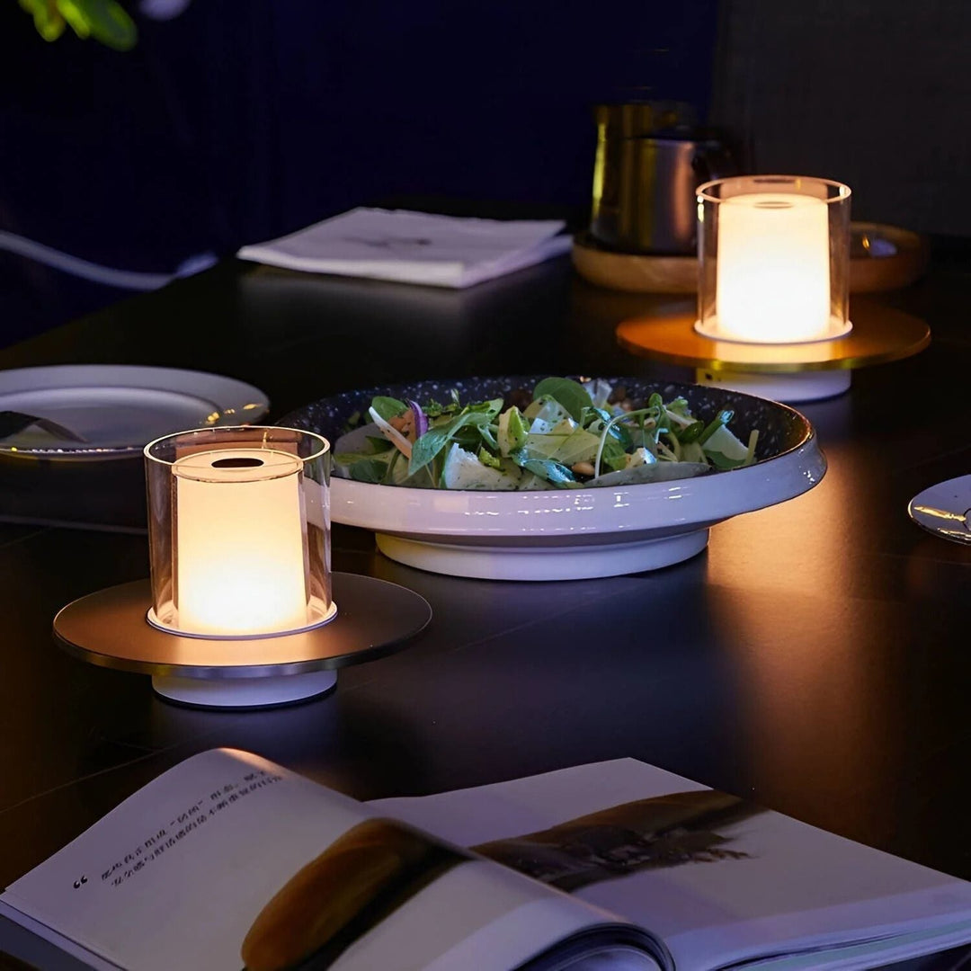 Wireless Candle Lamp - LumiFlame-Gold-Nora Luxe