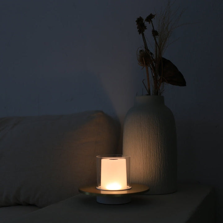 Wireless Candle Lamp - LumiFlame-Gold-Nora Luxe