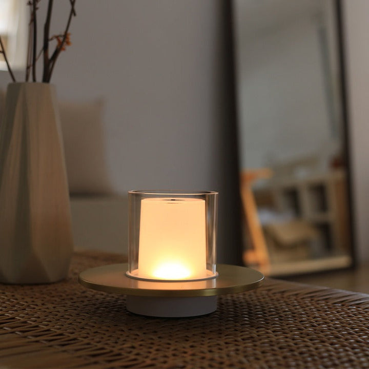 Wireless Candle Lamp - LumiFlame-Silver-Nora Luxe