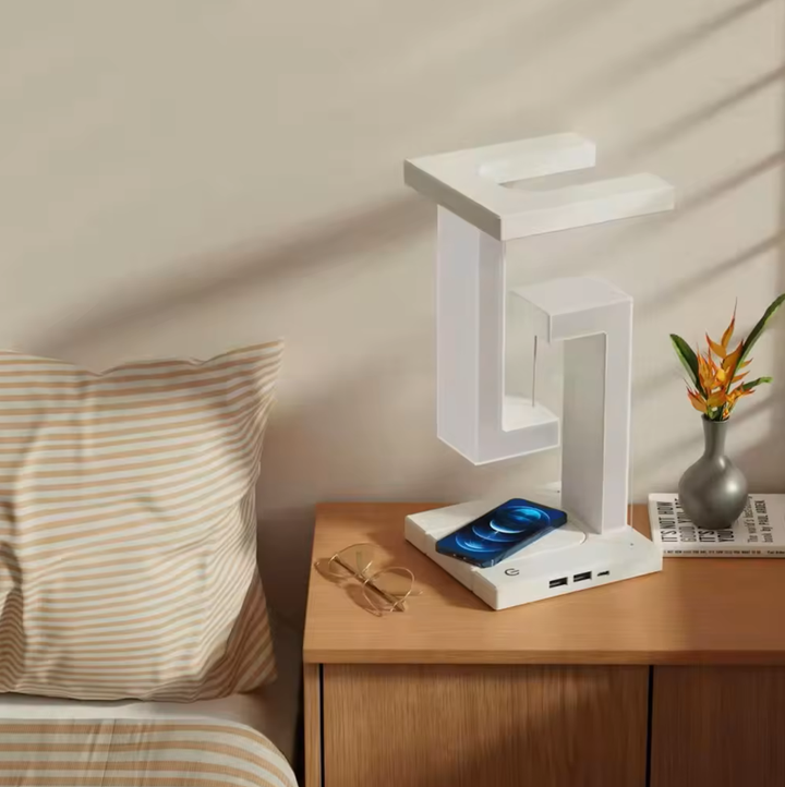 Wireless Charging Lamp - AetherGlow-Nora Luxe