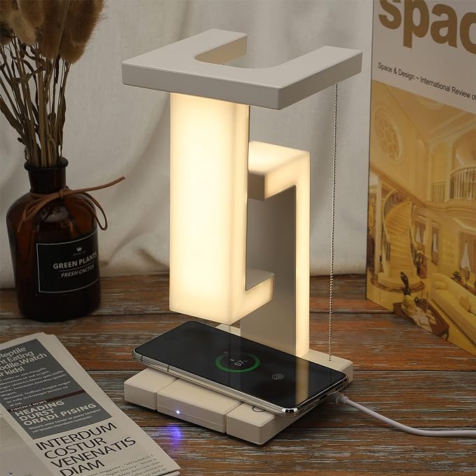 Wireless Charging Lamp - AetherGlow-Nora Luxe