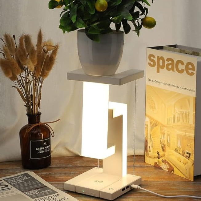 Wireless Charging Lamp - AetherGlow-Nora Luxe