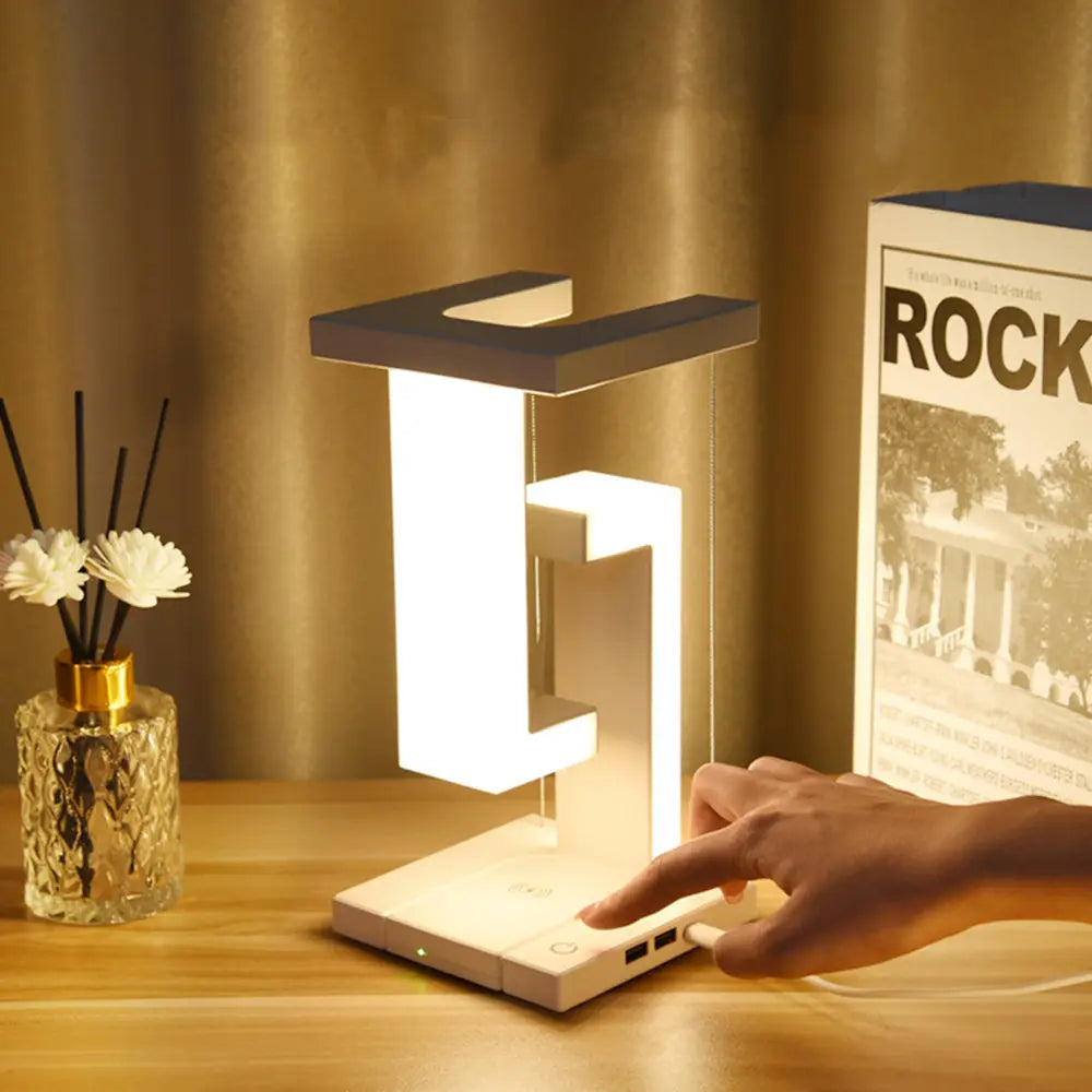 Wireless Charging Lamp - AetherGlow-Nora Luxe