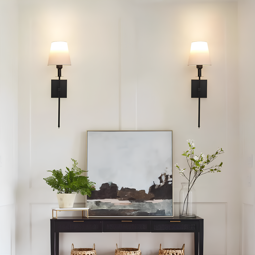 Wireless Luxury Wall Lamp - LumaElegance-2-Black-Square-Nora Luxe