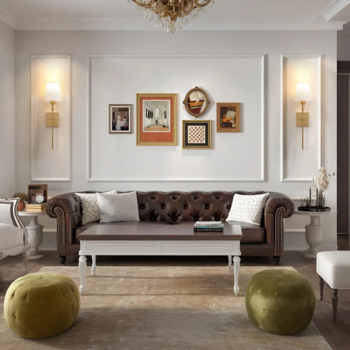 Wireless Luxury Wall Lamp - LumaElegance-2-Gold-Square-Nora Luxe
