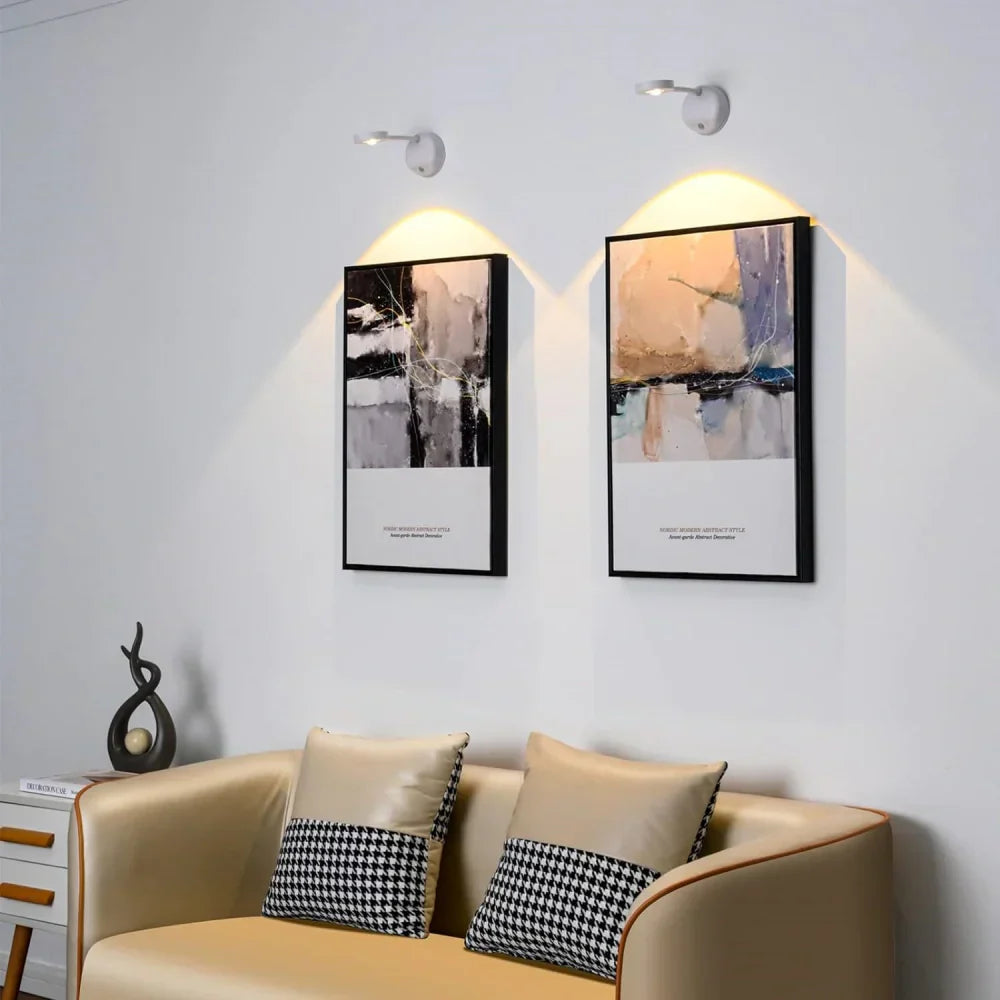 Wireless Motion Sensor Spotlight - LumaFlex-White-Touch Control-Nora Luxe