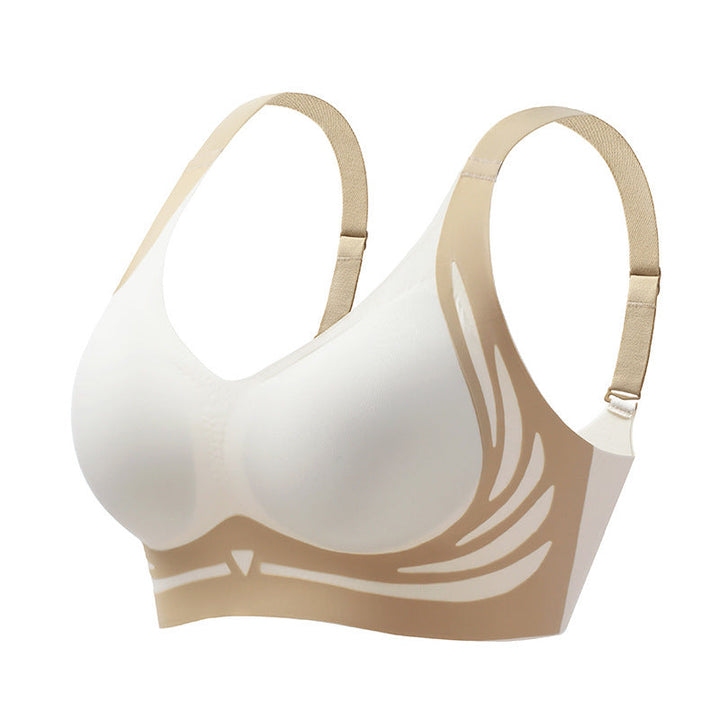 Wireless push-up bra with lifting effect – Isabella-Beige-M (BC)(99-121 lbs)-Nora Luxe