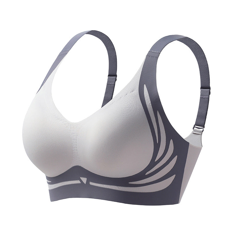 Wireless push-up bra with lifting effect – Isabella-Blue-M (BC)(99-121 lbs)-Nora Luxe