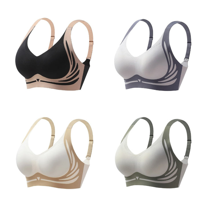 Wireless push-up bra with lifting effect – Isabella-Green-M (BC)(99-121 lbs)-Nora Luxe