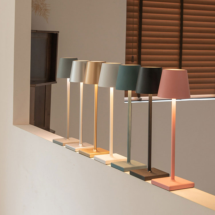 Wireless Rechargeable Table Lamp - Lumière Monsieur-White-Nora Luxe