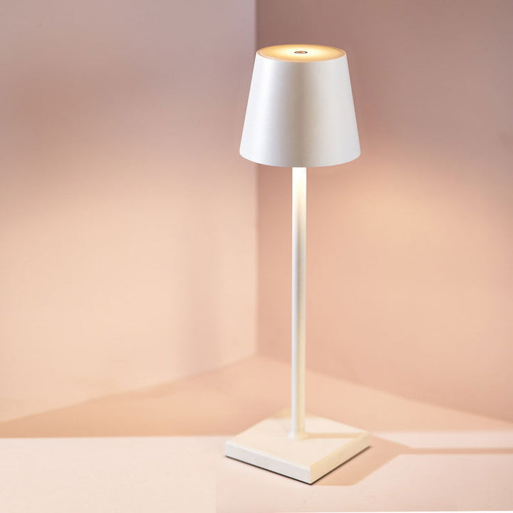 Wireless Rechargeable Table Lamp - Scandiglow-White-Nora Luxe