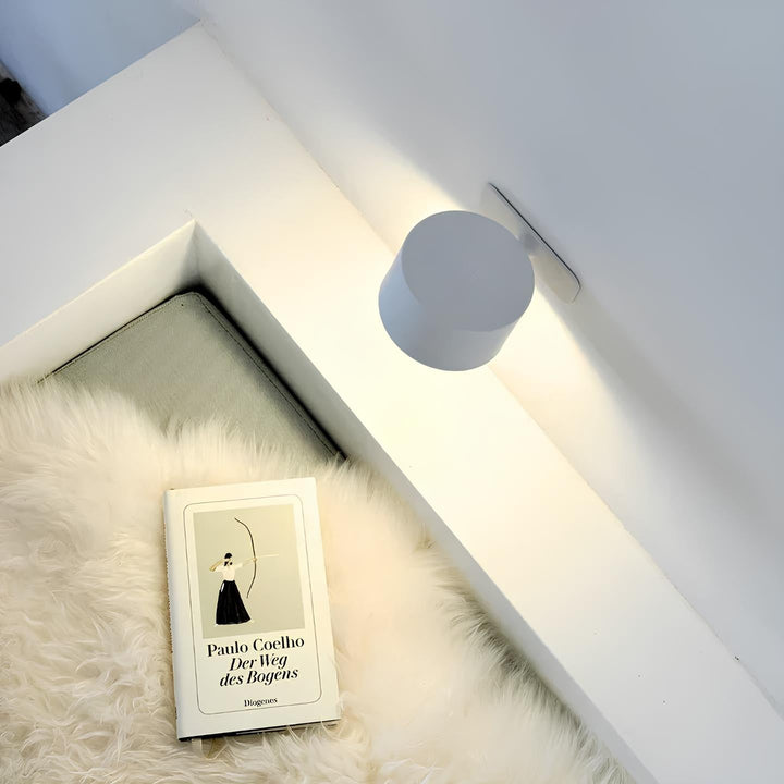 Wireless Rechargeable Wall Lamp - LumoFlex-White-Touch Control-Nora Luxe