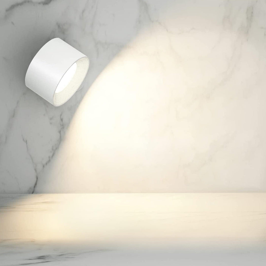 Wireless Rechargeable Wall Lamp - LumoFlex-White-Touch Control-Nora Luxe