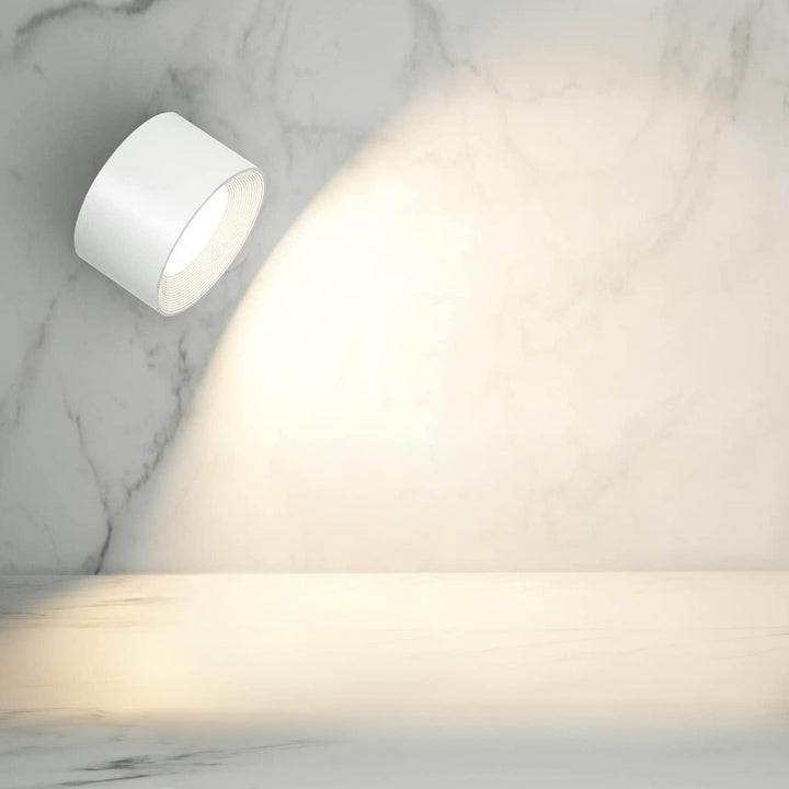 Wireless Rechargeable Wall Lamp - LumoFlex-White-Touch Control-Nora Luxe