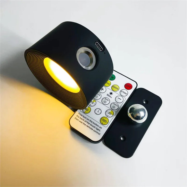 Wireless Rechargeable Wall Lamp - LumoFlex-White-Touch Control-Nora Luxe