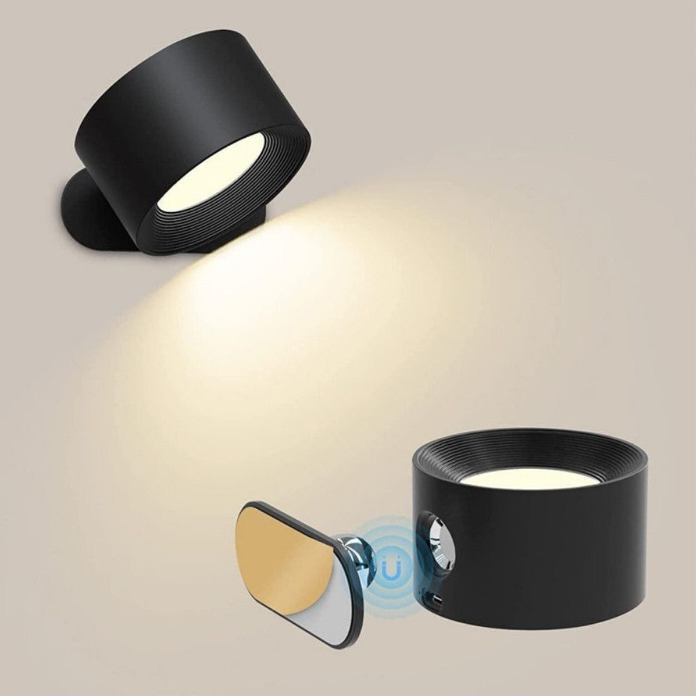 Wireless Rechargeable Wall Lamp - LumoFlex-White-Touch Control-Nora Luxe