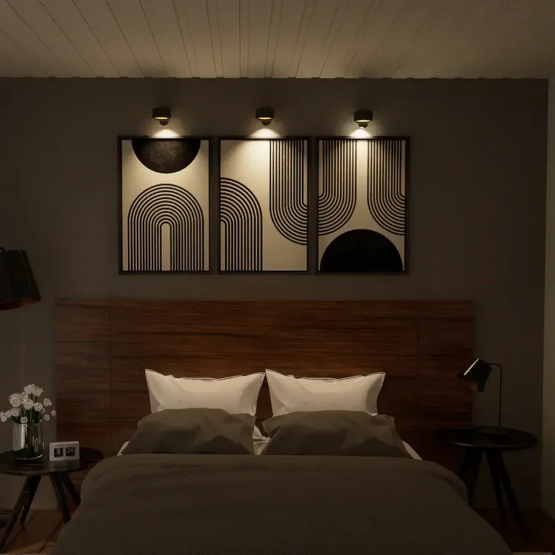 Wireless Rechargeable Wall Lamp - LumoFlex-White-Touch Control-Nora Luxe