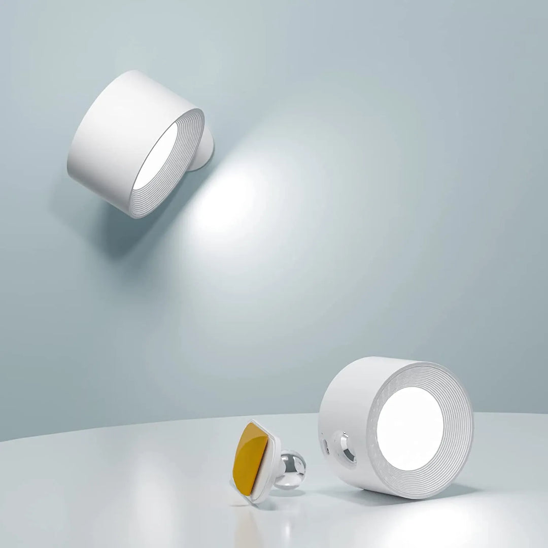 Wireless Rechargeable Wall Lamp - LumoFlex-White-Touch Control-Nora Luxe