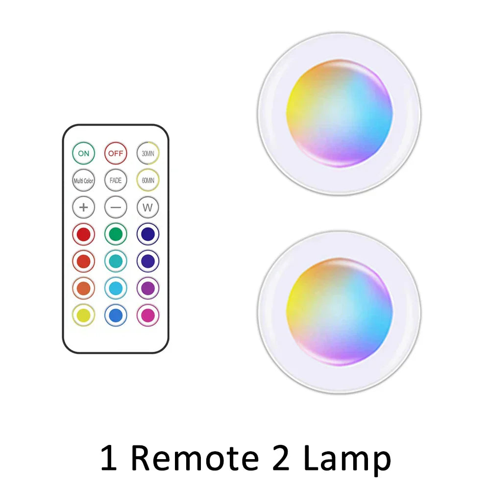 Wireless RGB LED Under Cabinet Lighting - GlowyLed-2 lamps-Nora Luxe