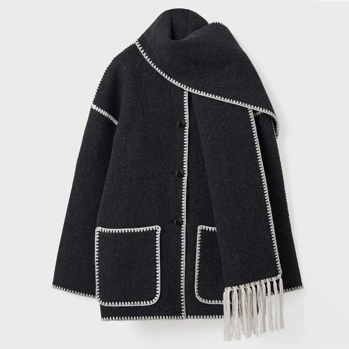 Ladies' long wool coat for autumn – Amelie