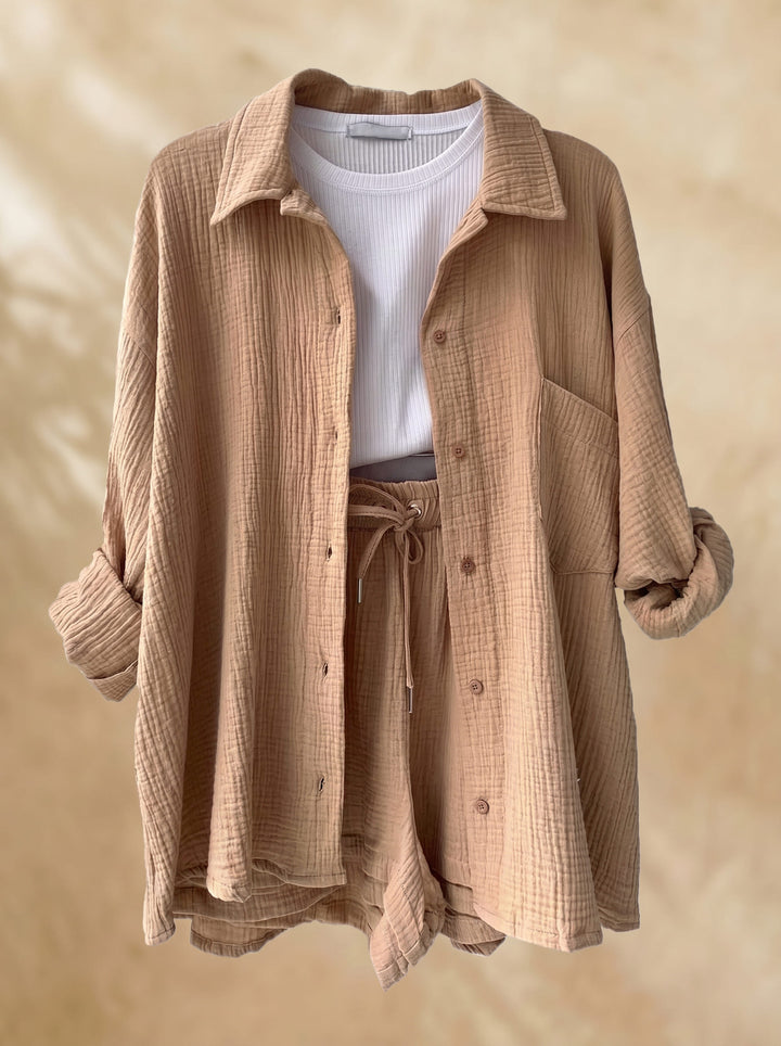 Trendy Cotton Summer Suit Ladies – Faylin