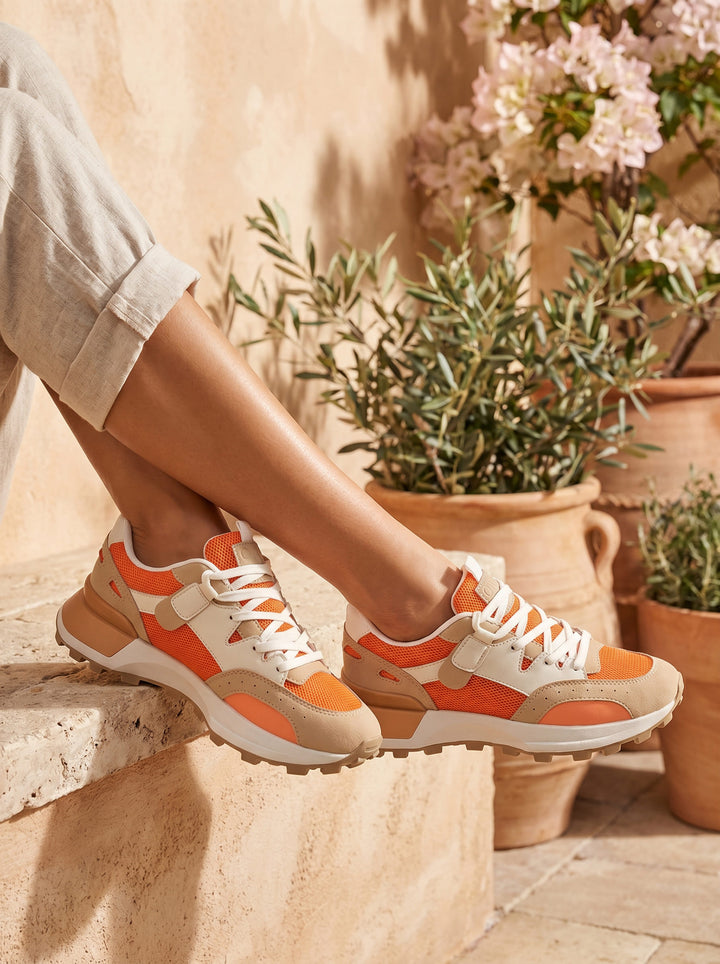 Women's sneakers in color-block design - Camille