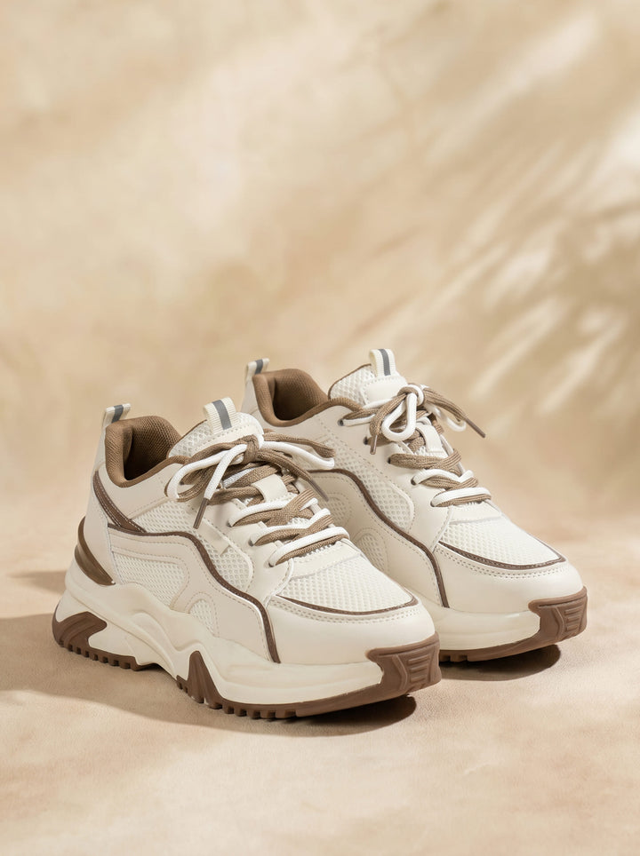 Ladies' Sneakers with High Sole - Cynthia