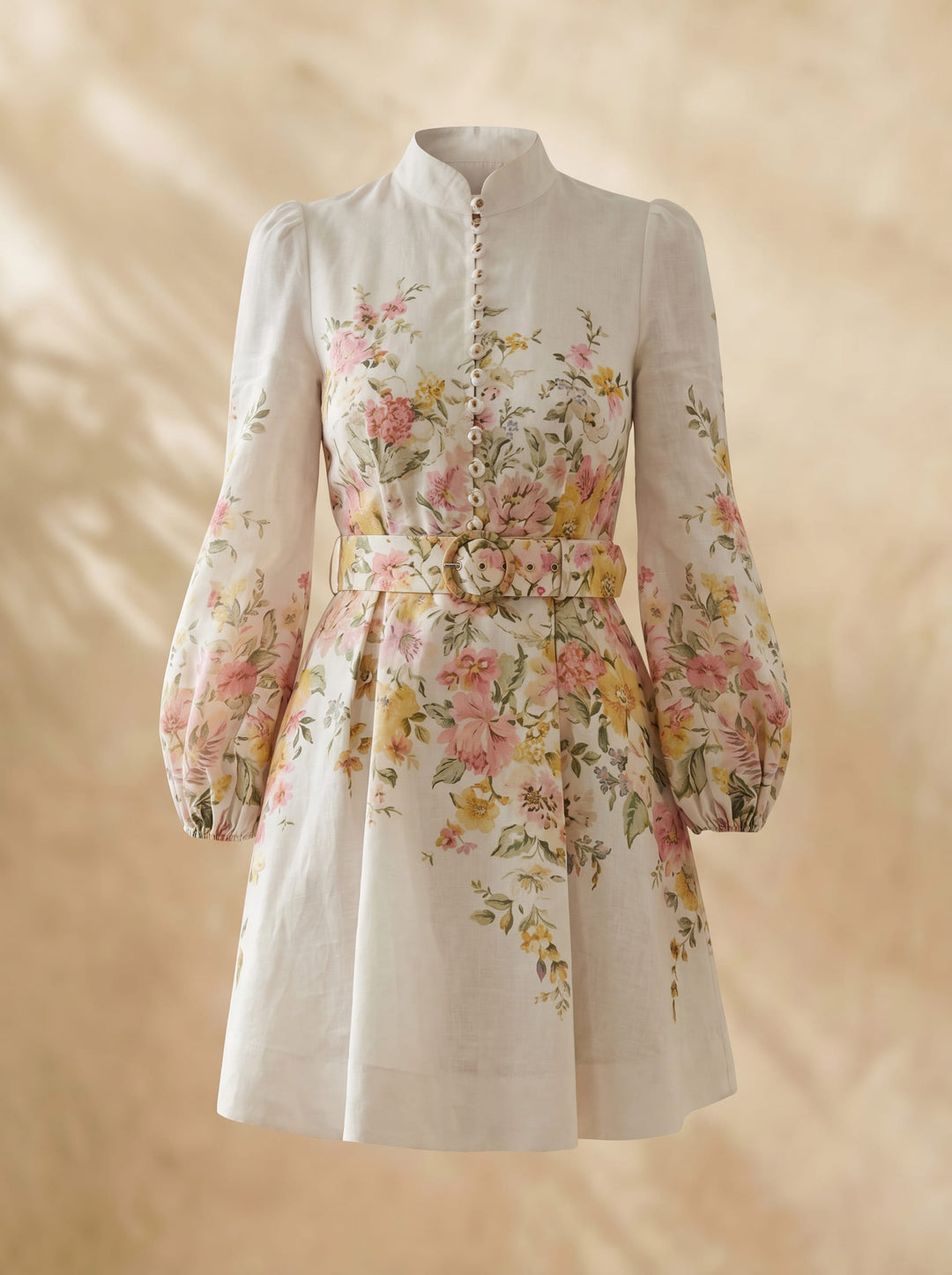 Feminine party dress in a light base color - Beverly