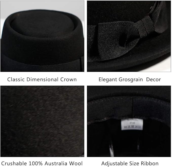 Wool Felt Fedora Hat - Camille-Nora Luxe